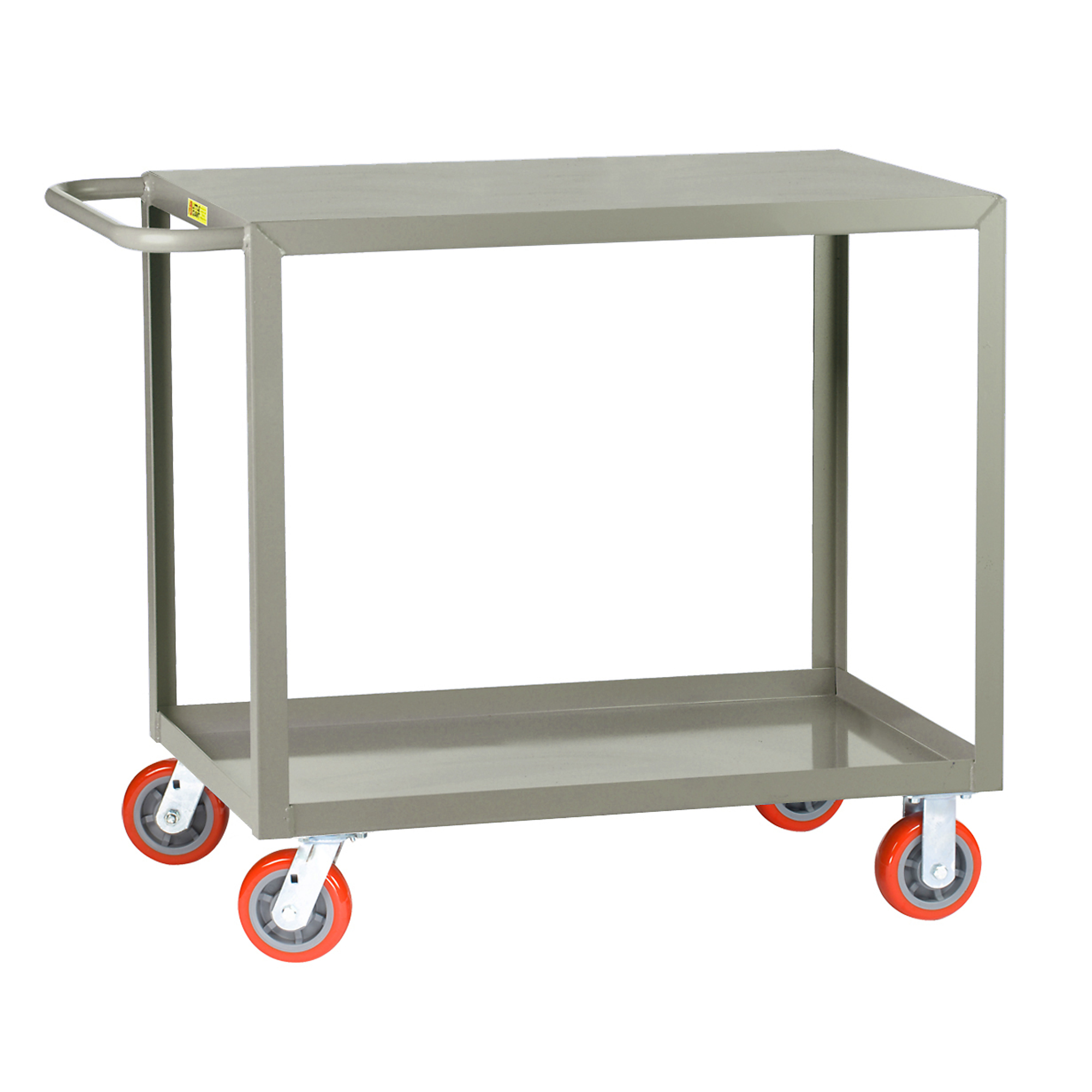 Little Giant Welded Service Cart - 24in. x 48in., 2000-Lb. Capacity, 2 Shelves, Carbon Steel, Model# LG-2448-6PY